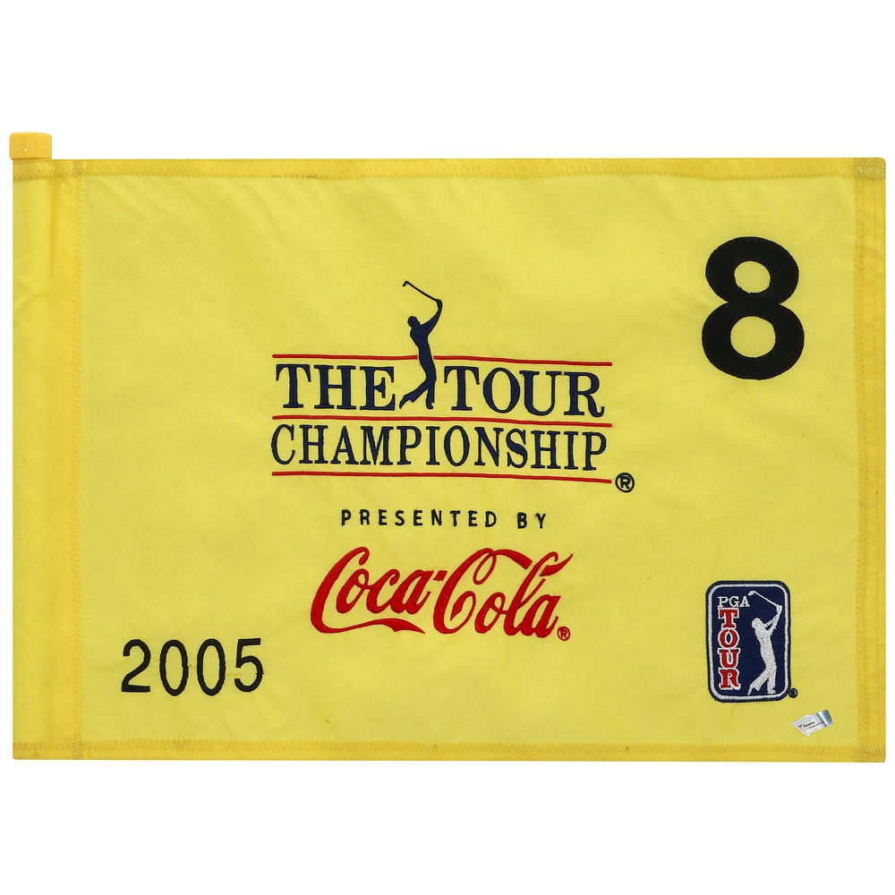 PGA TOUR Event-Used #8 Yellow Pin Flag from THE TOUR Championship on November 3rd to 6th 2005