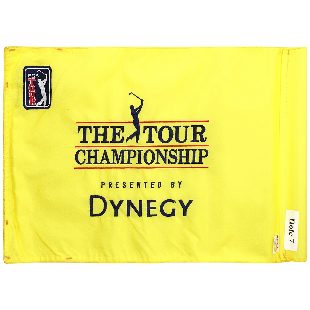 PGA TOUR Event-Used #7 Yellow Pin Flag from The Tour Championship on November 1st to 4th 2001