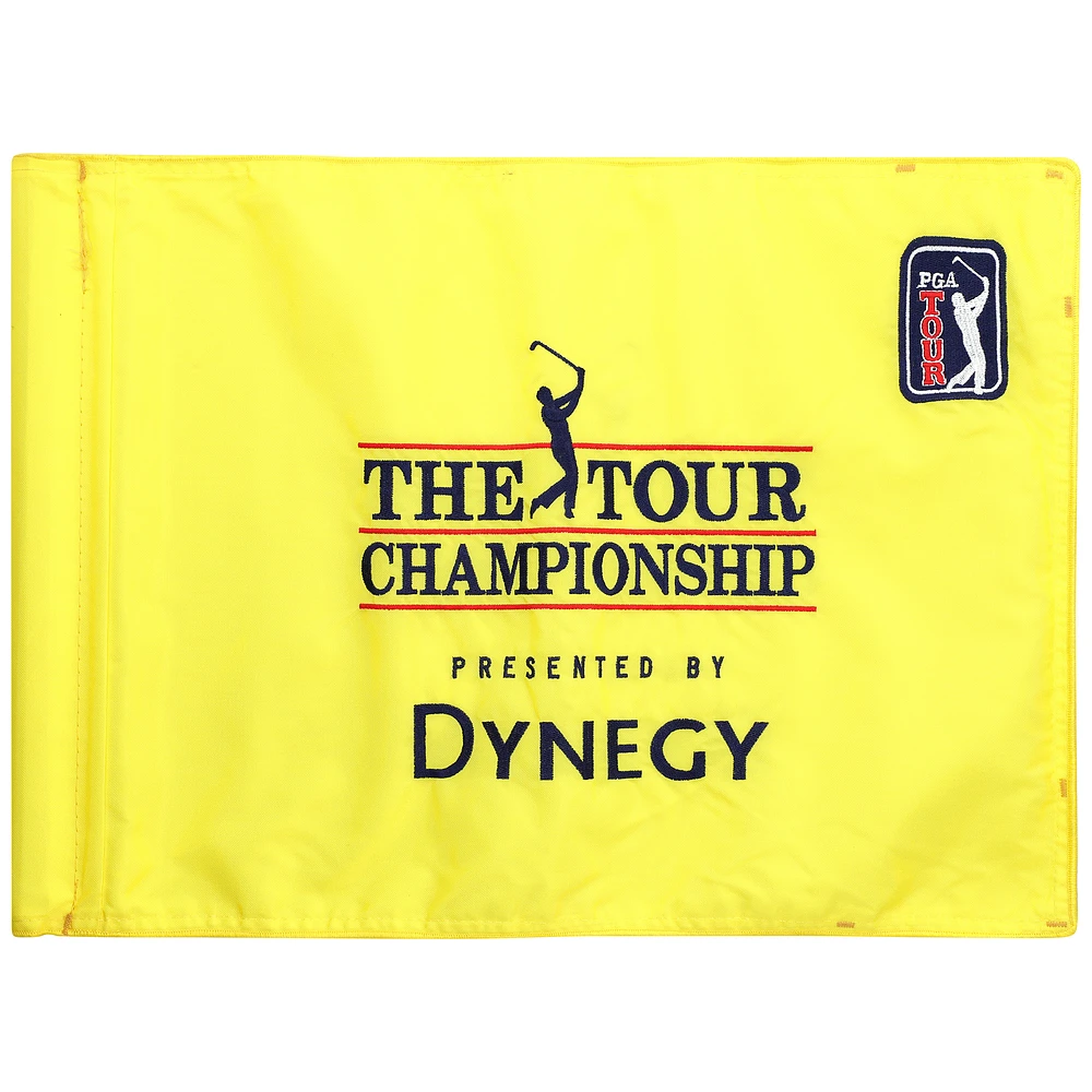 PGA TOUR Event-Used #10 Yellow Pin Flag from The Tour Championship on November 1st to 4th 2001