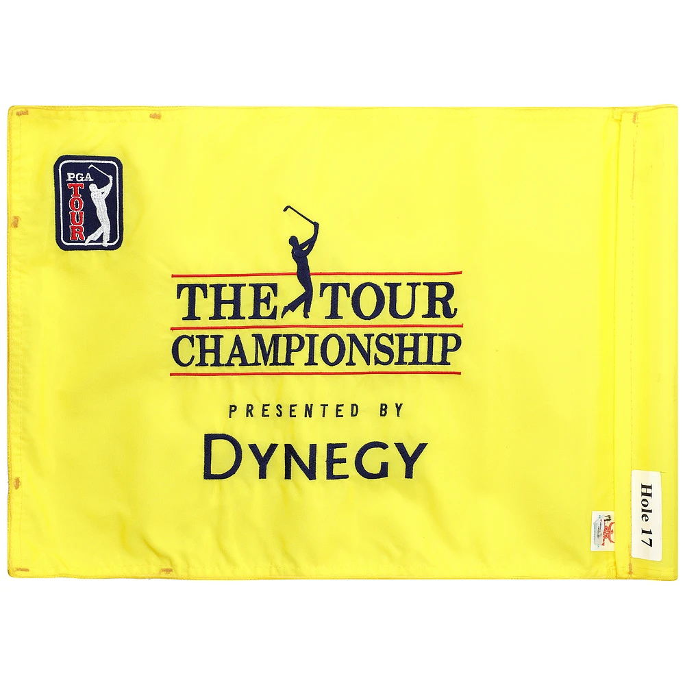 PGA TOUR Event-Used #17 Yellow Pin Flag from The TOUR Championship on November 1st to 4th 2001