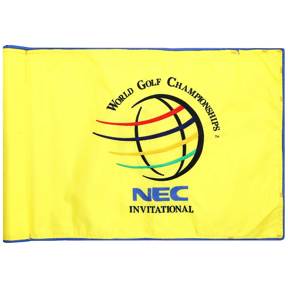 PGA TOUR Event-Used #12 Yellow Pin Flag from The NEC Invitational on August 23rd to 26th 2001