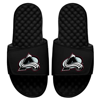 Men's ISlide Black Colorado Avalanche Ice Clipping Mask Slide Sandals