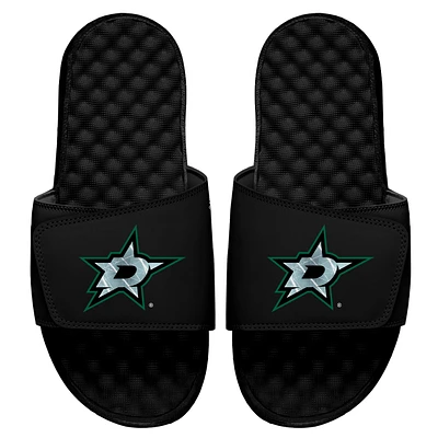 Men's ISlide Black Dallas Stars Ice Clipping Mask Slide Sandals