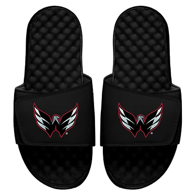 Men's ISlide Black Washington Capitals Ice Clipping Mask Slide Sandals