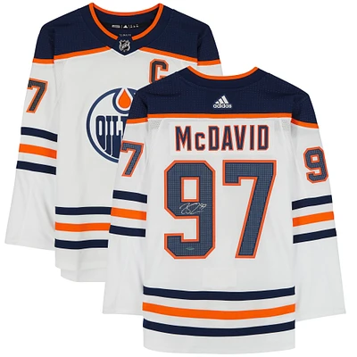 Connor McDavid White Edmonton Oilers Autographed adidas Authentic Jersey - Upper Deck