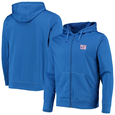 Men's Dunbrooke Royal New York Giants Trophy Fleece Full-Zip Hoodie