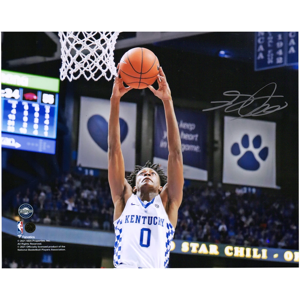 De'Aaron Fox Kentucky Wildcats Autographed 8" x 10" Dunk Photograph