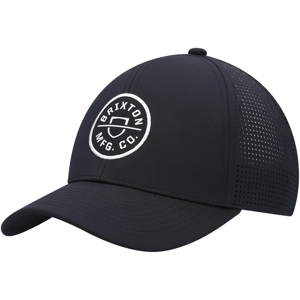 Men's Brixton Black Crest X Trucker Snapback Hat
