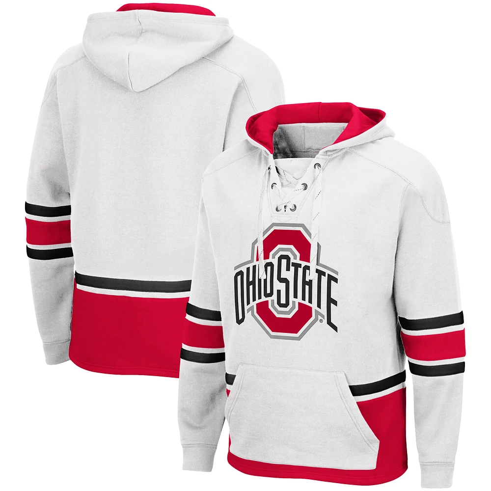 Men's Colosseum Ohio State Buckeyes Lace Up 3.0 Pullover Hoodie