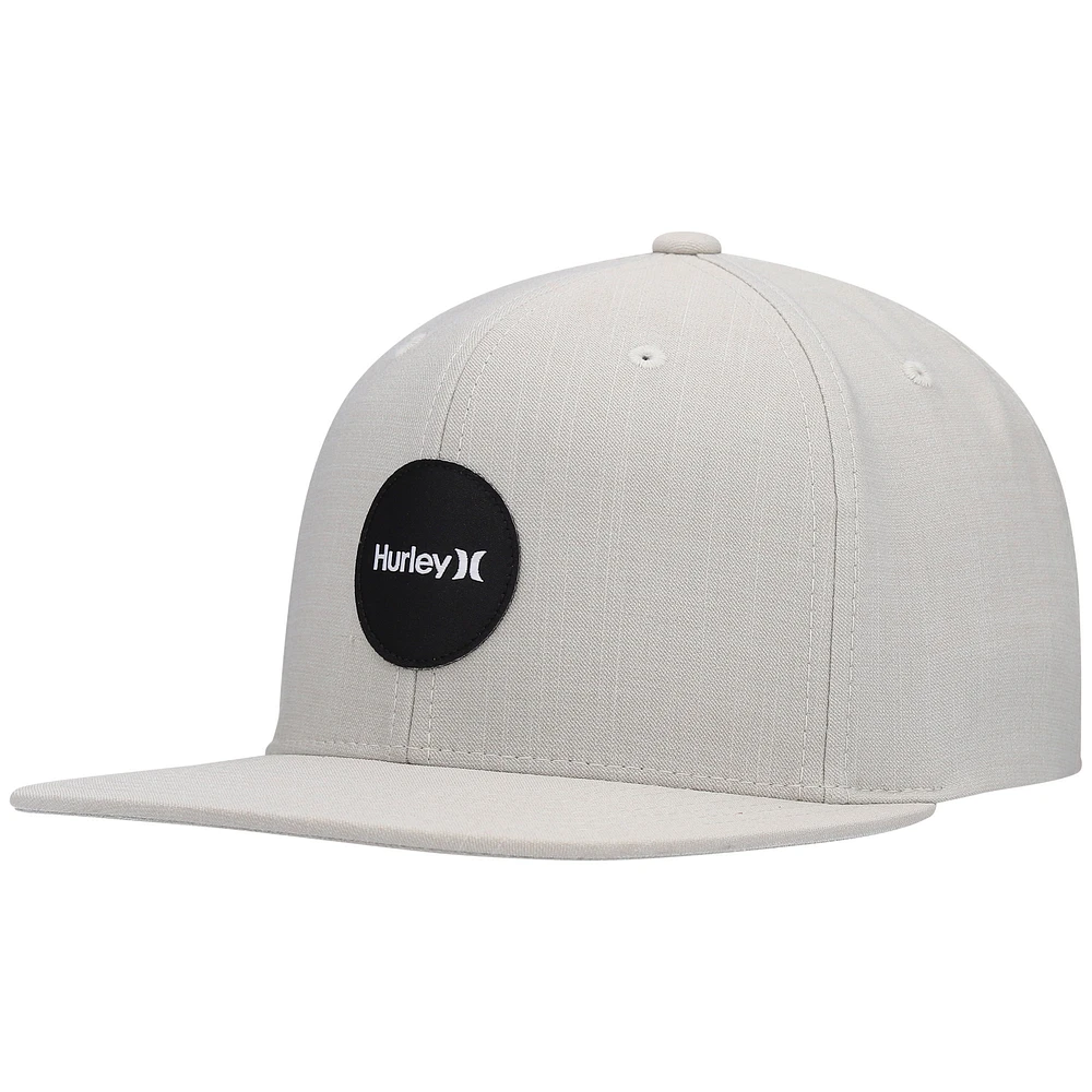 Men's Hurley Heathered Gray H20-Dri Point Break Snapback Hat