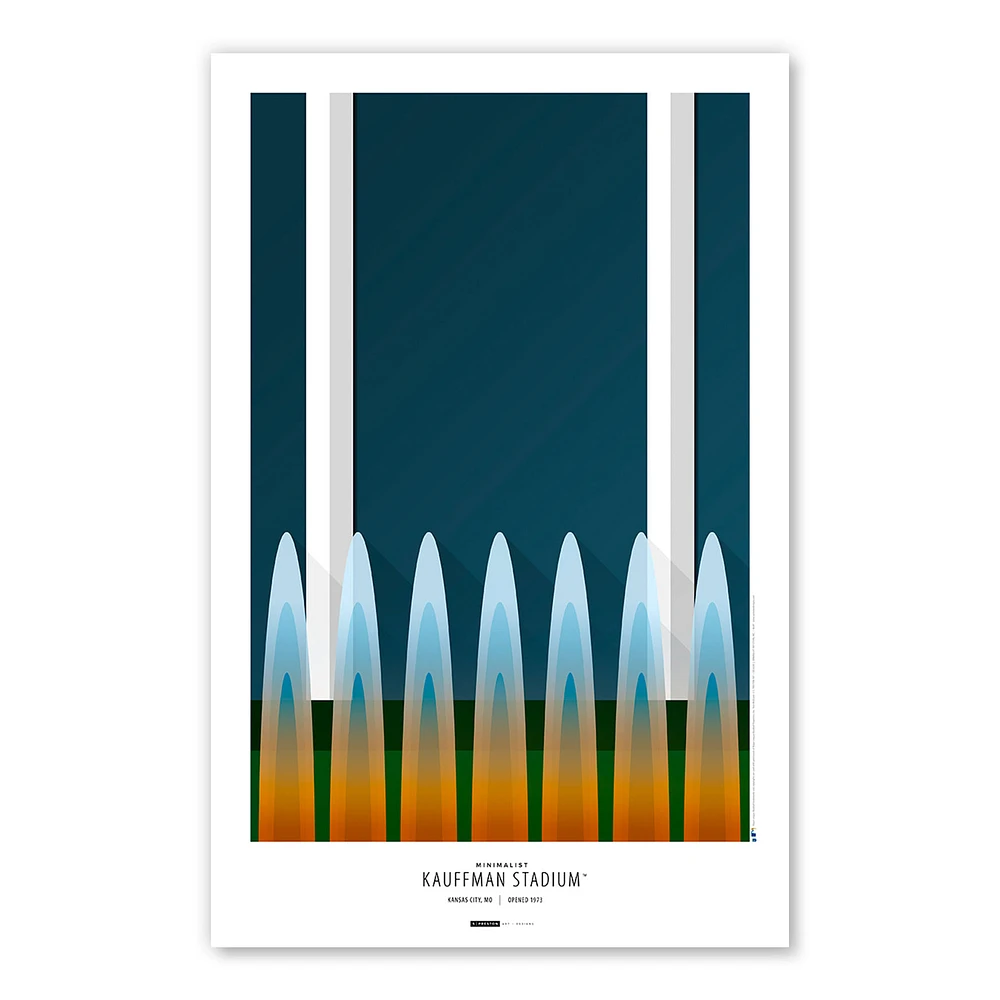 Kansas City Royals 11'' x 17'' Stadium Art Poster