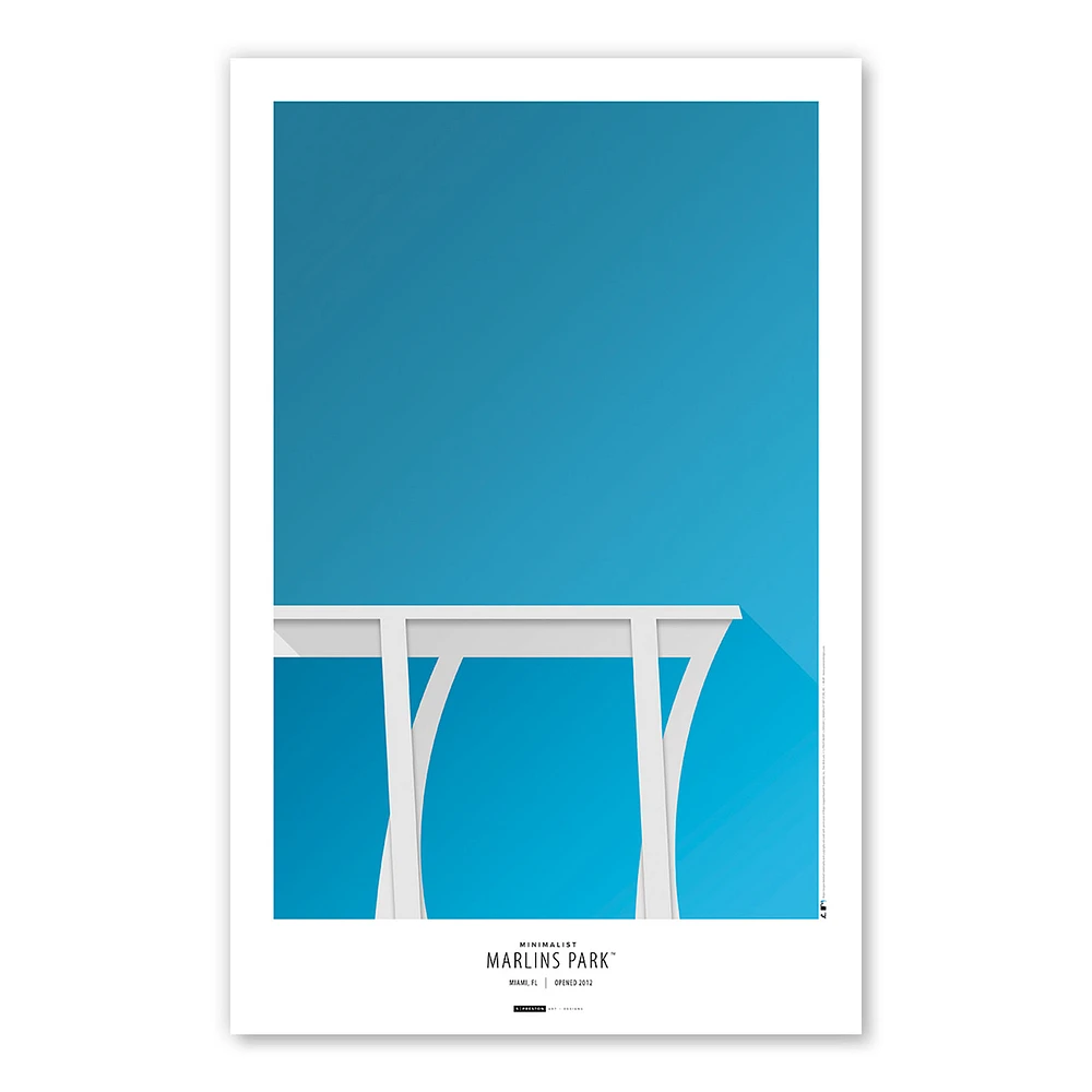 Miami Marlins 11'' x 17'' Stadium Art Poster