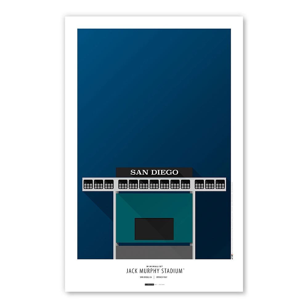 San Diego Padres 11'' x 17'' Stadium Art Poster
