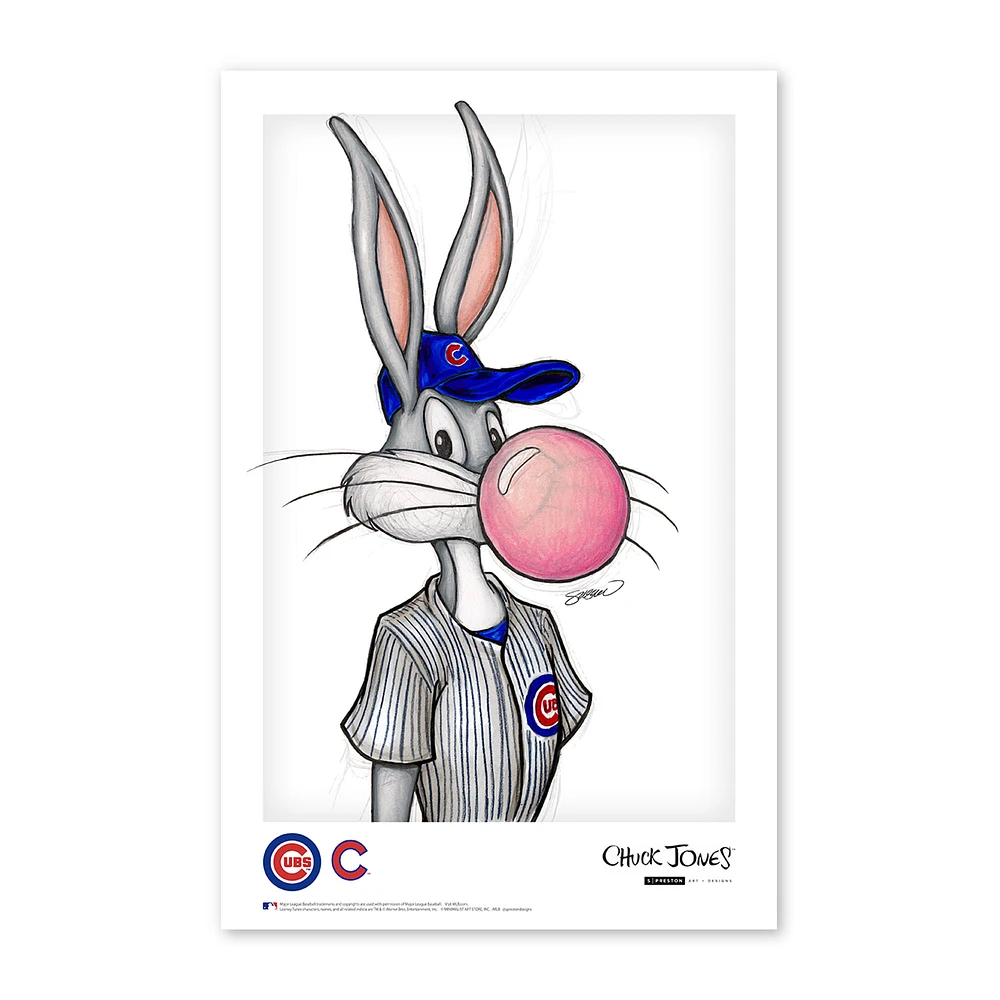 Chicago Cubs 11'' x 17'' Bugs Bunny Art Poster