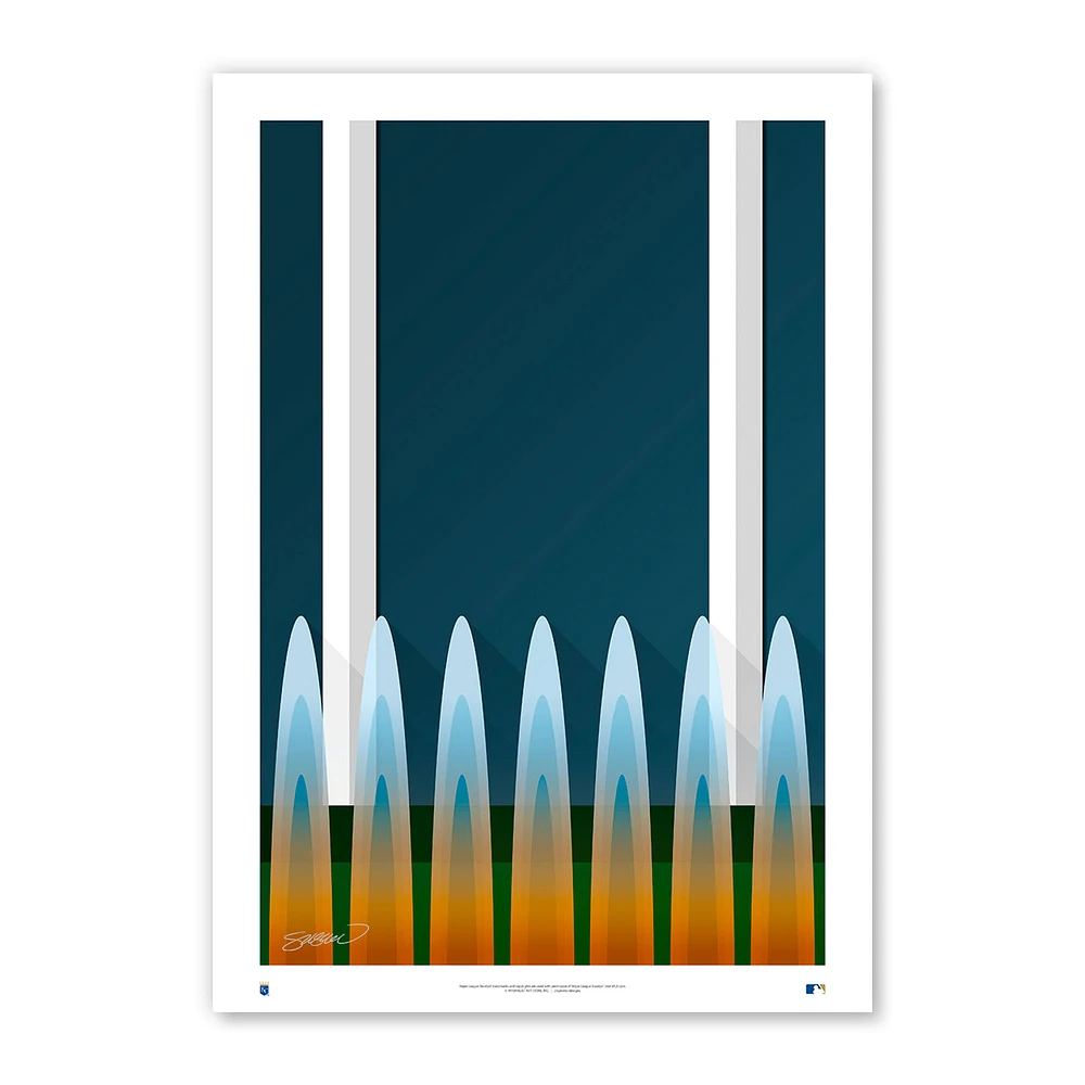 Kansas City Royals 14'' x 20'' Stadium Fine Art Print