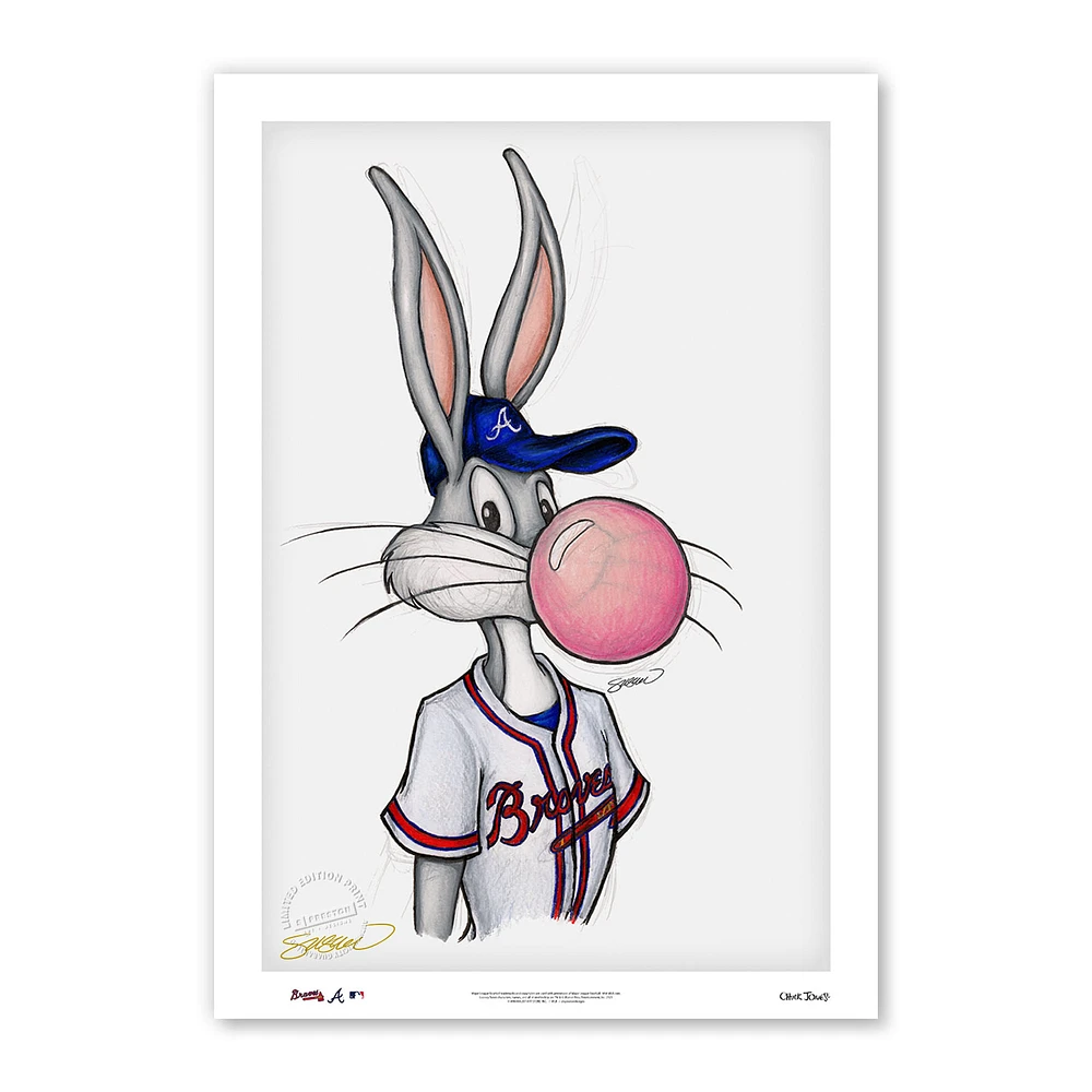 Atlanta Braves 14'' x 20'' Bugs Bunny Limited Edition Print