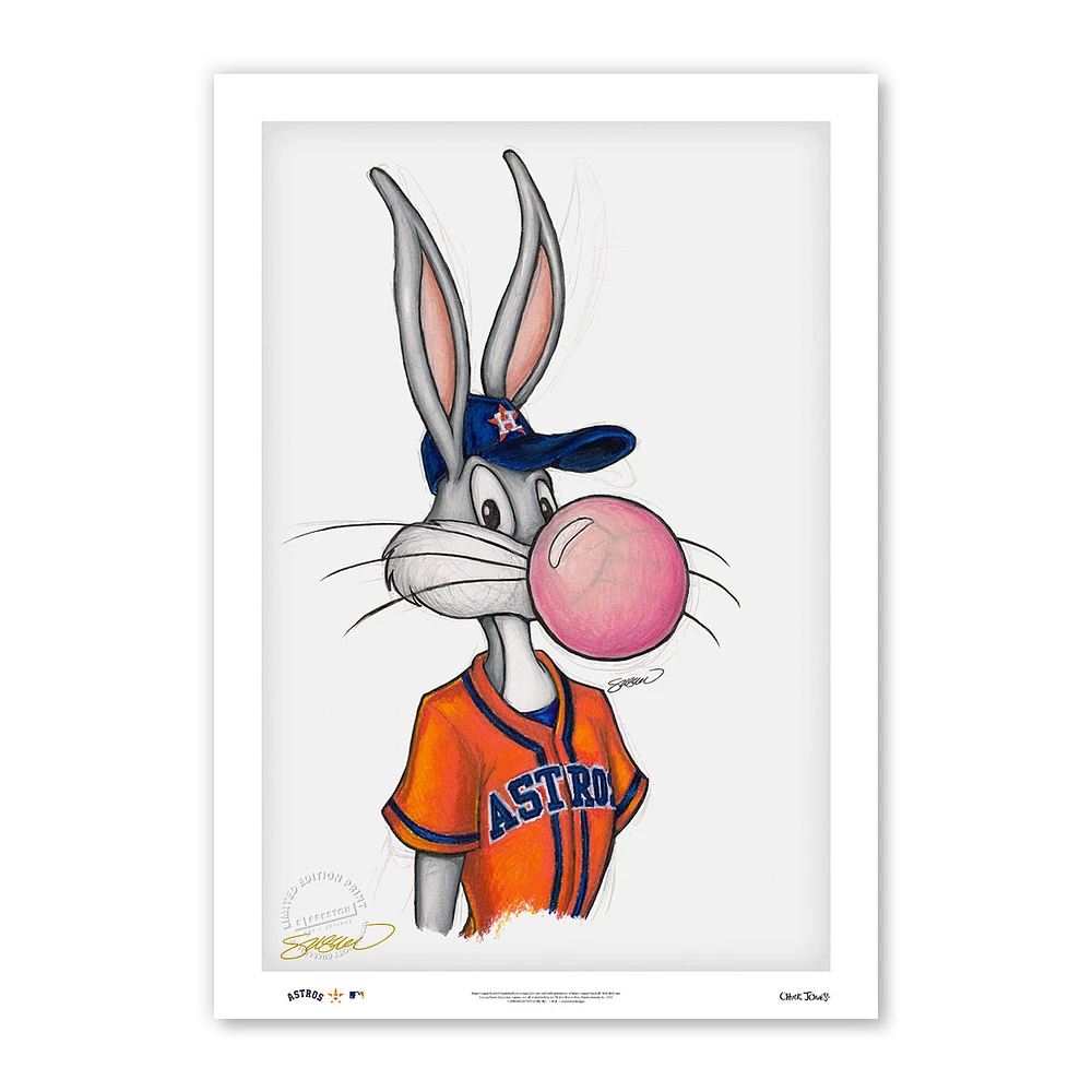 Houston Astros 14'' x 20'' Bugs Bunny Limited Edition Print