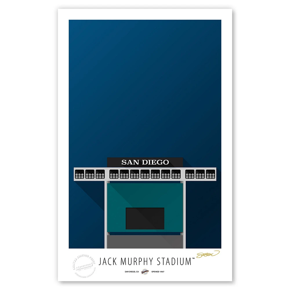 San Diego Padres 17'' x 26'' Stadium Limited Edition Fine Art Print