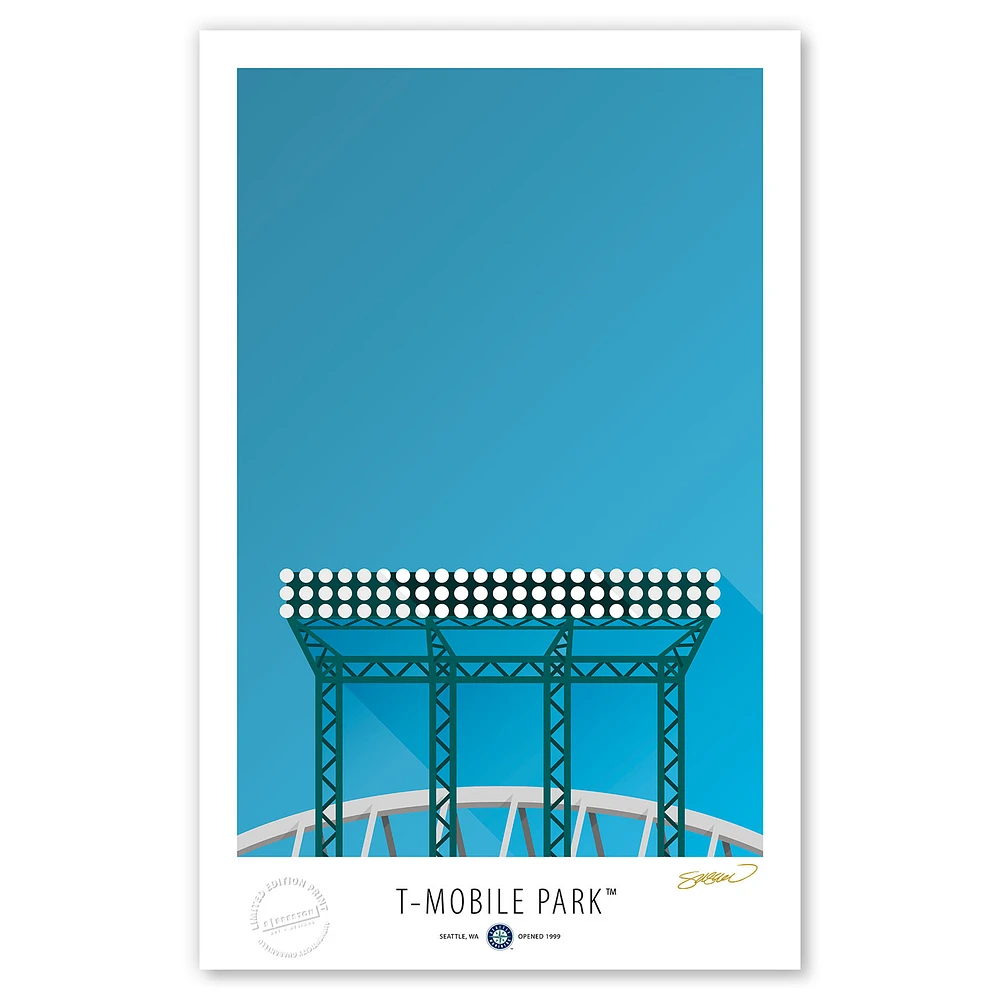 Seattle Mariners 17'' x 26'' Stadium Limited Edition Fine Art Print