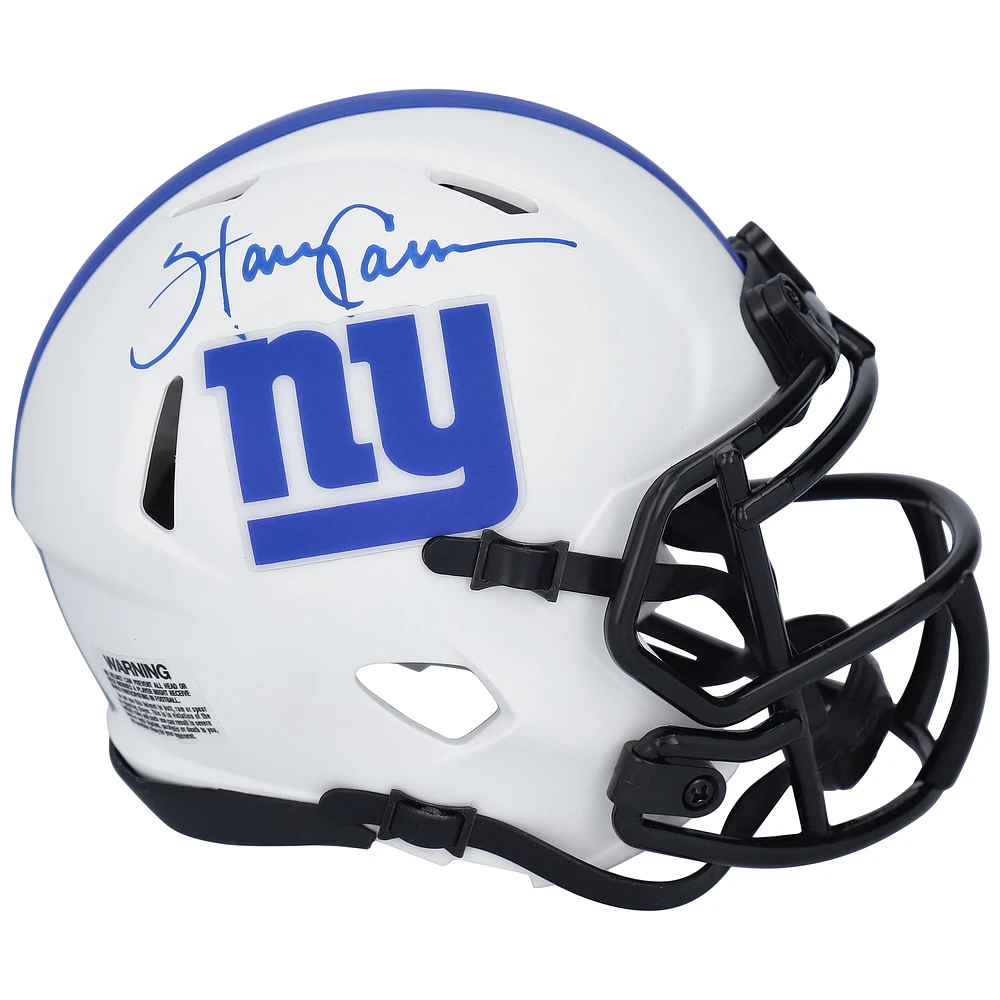 Harry Carson New York Giants Autographed Riddell Lunar Eclipse Alternate Speed Mini Helmet