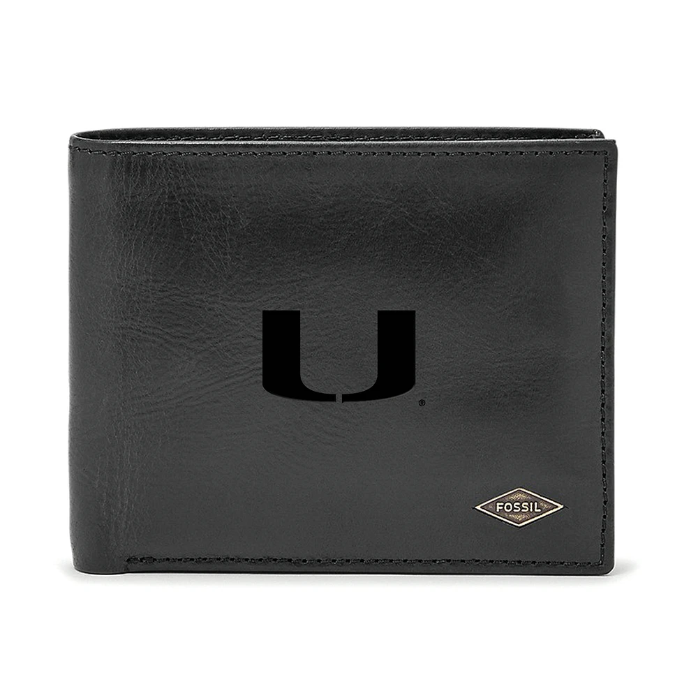 Men's Fossil Miami Hurricanes Ryan RFID Passcase