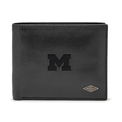 Men's Fossil Michigan Wolverines Ryan RFID Passcase