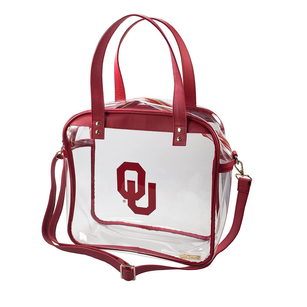 Women's Crimson Oklahoma Sooners Clear Tote Bag