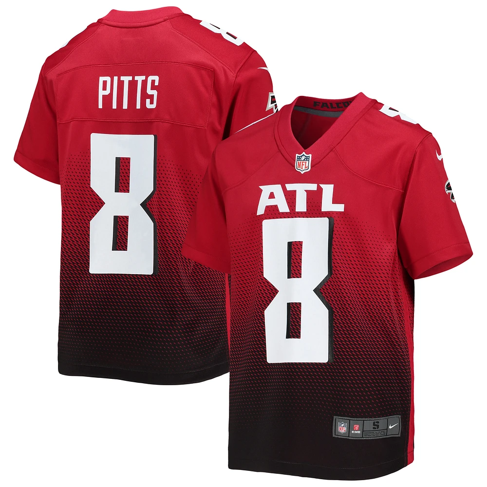 Youth Nike Kyle Pitts Sr. Red Atlanta Falcons Game Jersey