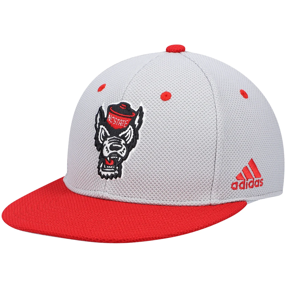 Men's adidas NC State Wolfpack On-Field Baseball Fitted Hat