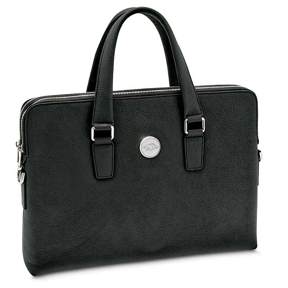 Women's Black Arkansas Razorbacks Leather Briefcase