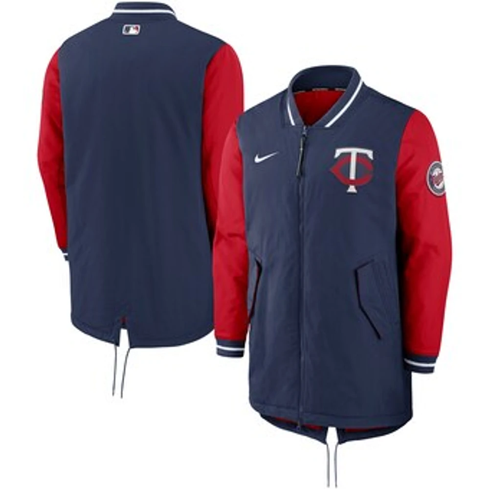 Men's Nike Navy Minnesota Twins Dugout Performance Full-Zip Jacket