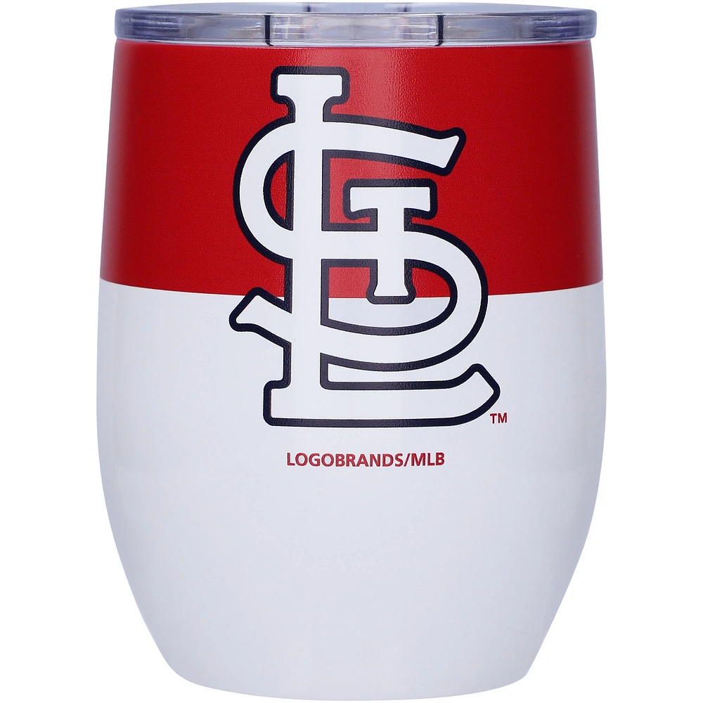 St. Louis Cardinals 16oz. Colorblock Stainless Steel Curved Tumbler