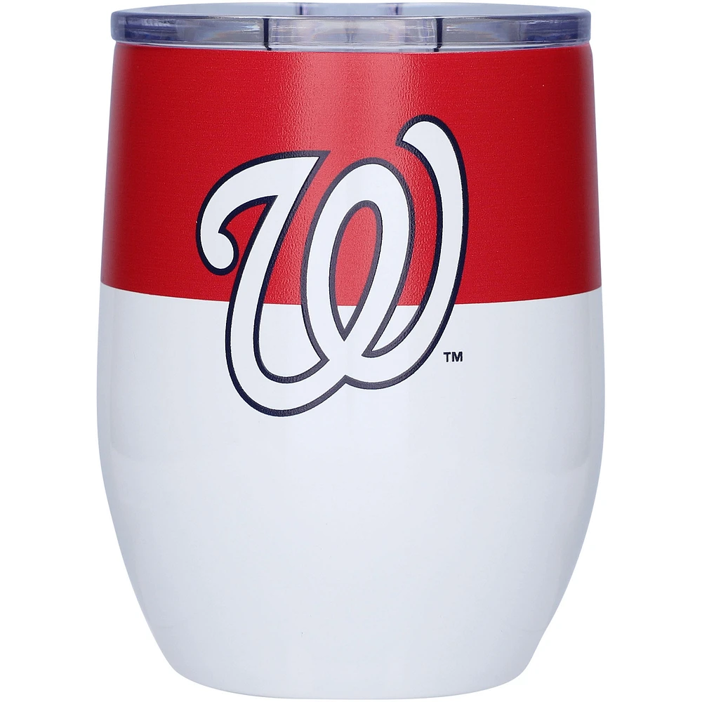 Washington Nationals 16oz. Colorblock Stainless Steel Curved Tumbler