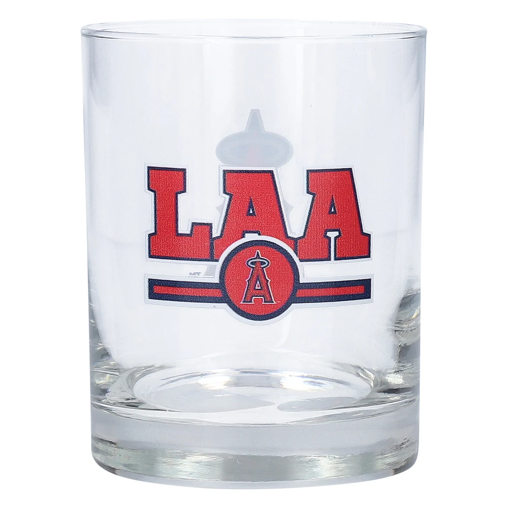 Los Angeles Angels Letterman 14oz. Rocks Glass