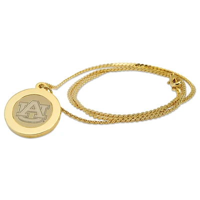 Auburn Tigers Gold Pendant Necklace