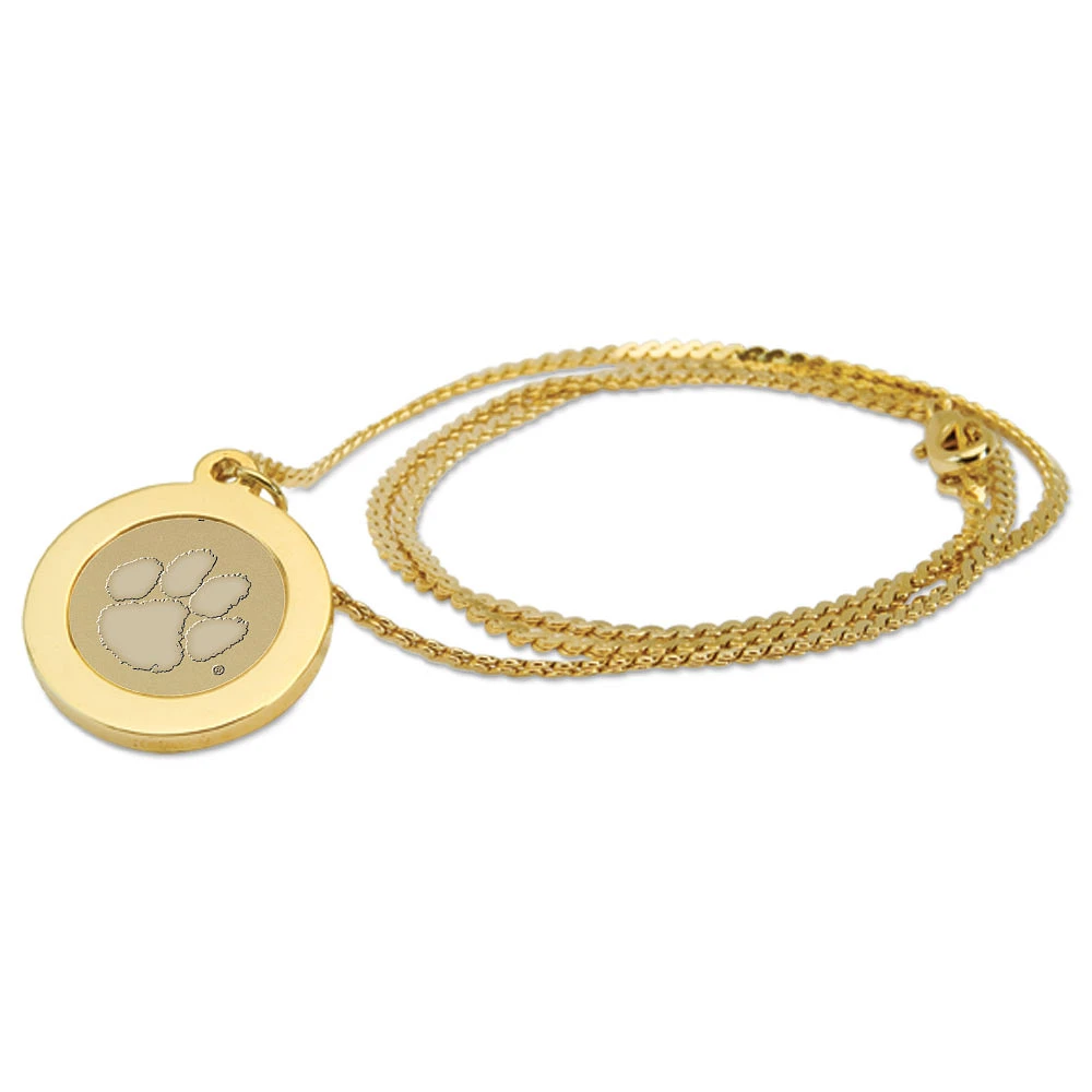 Clemson Tigers Gold Pendant Necklace