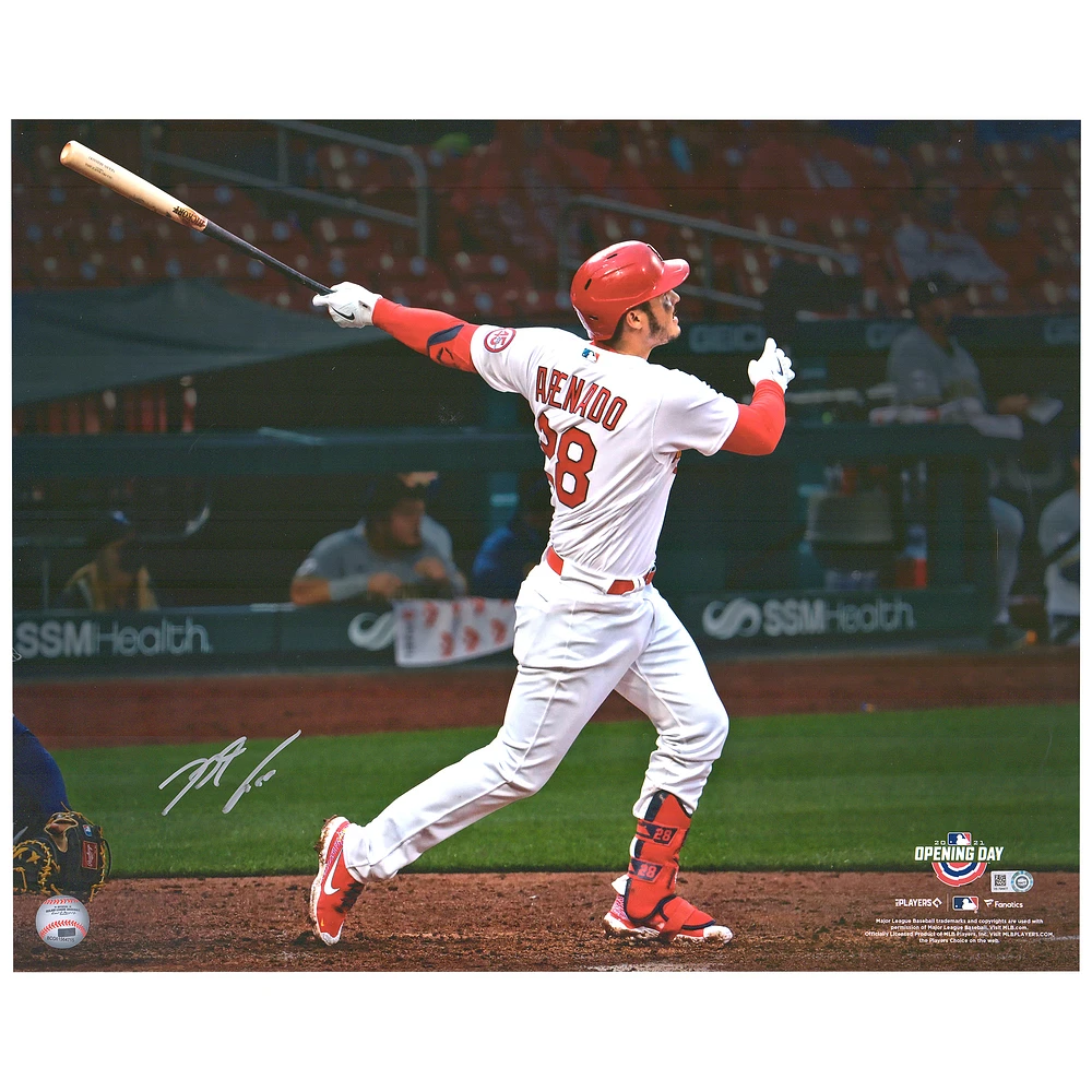 Nolan Arenado St. Louis Cardinals Autographed 16" x 20" 2021 Opening Day Home Run Photograph