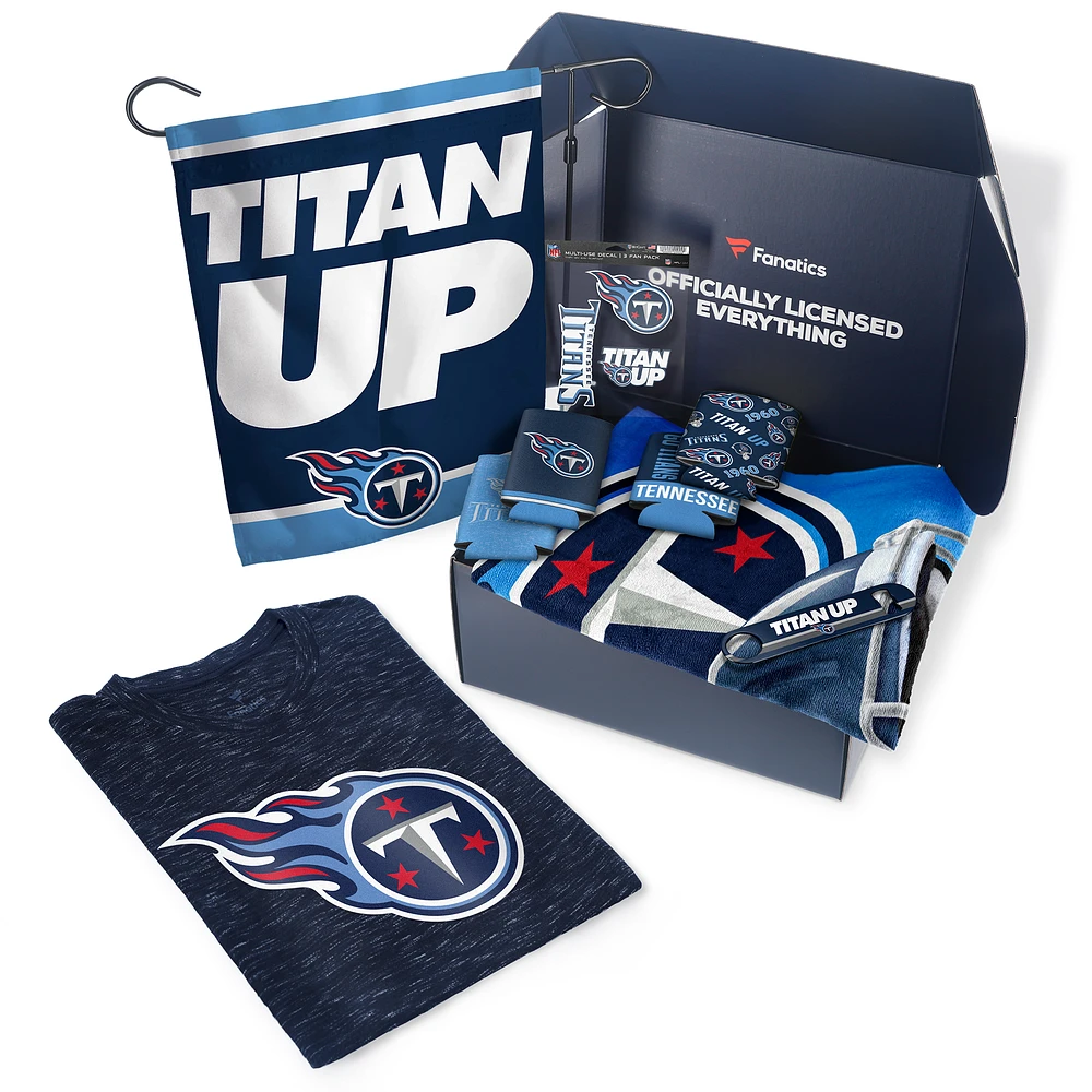 Tennessee Titans Fanatics Pack Tailgate Game Day Essentials T-Shirt Gift Box - $107+ Value