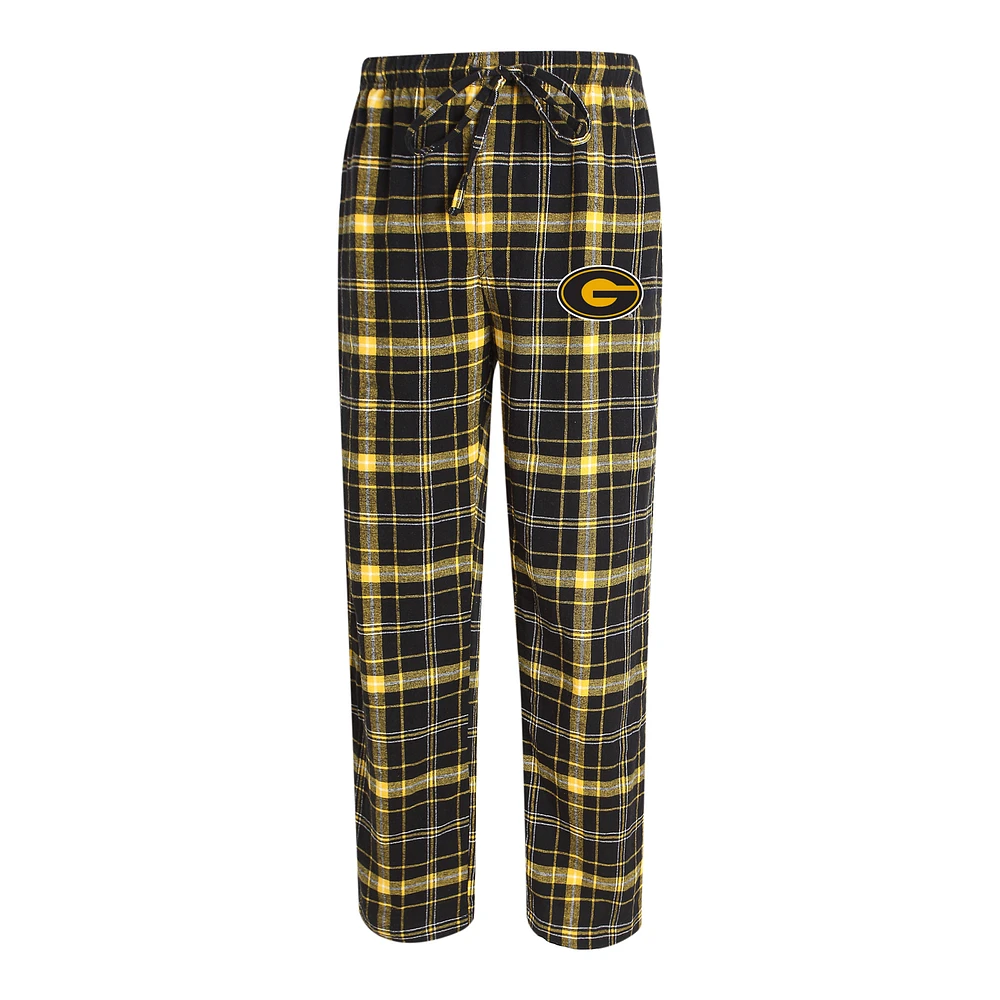 Men's Concepts Sport Black Grambling Tigers Ultimate Plaid Flannel Pants