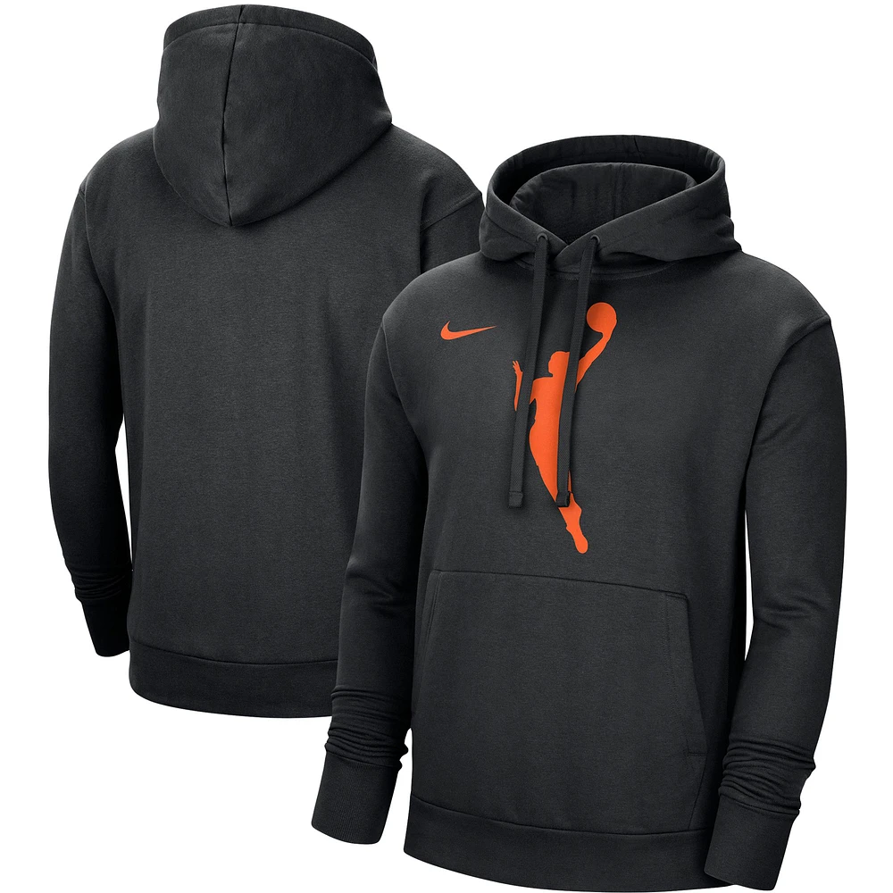 Men's Nike Black WNBA Logowoman Pullover Hoodie