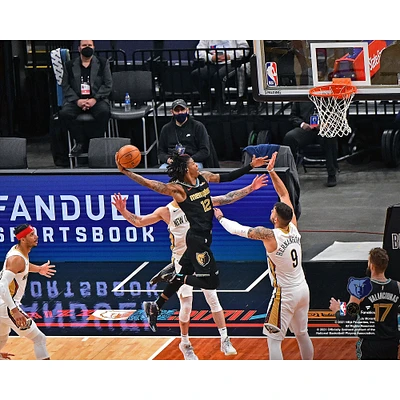 Ja Morant Memphis Grizzlies Unsigned Going For Dunk vs. New Orleans Pelicans Photograph