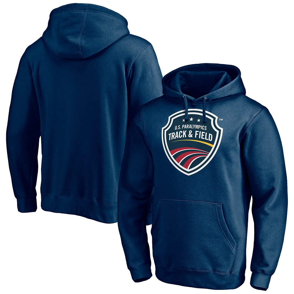 Men's Navy USA Track & Field U.S. Paralympics Core Primary Logo Pullover Hoodie