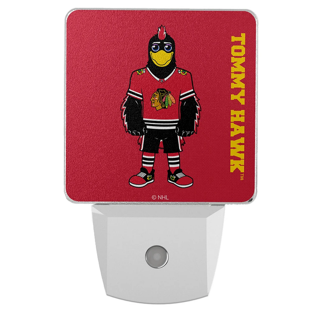 Chicago Blackhawks 2-Pack Solid Design Mascot Nightlight Set