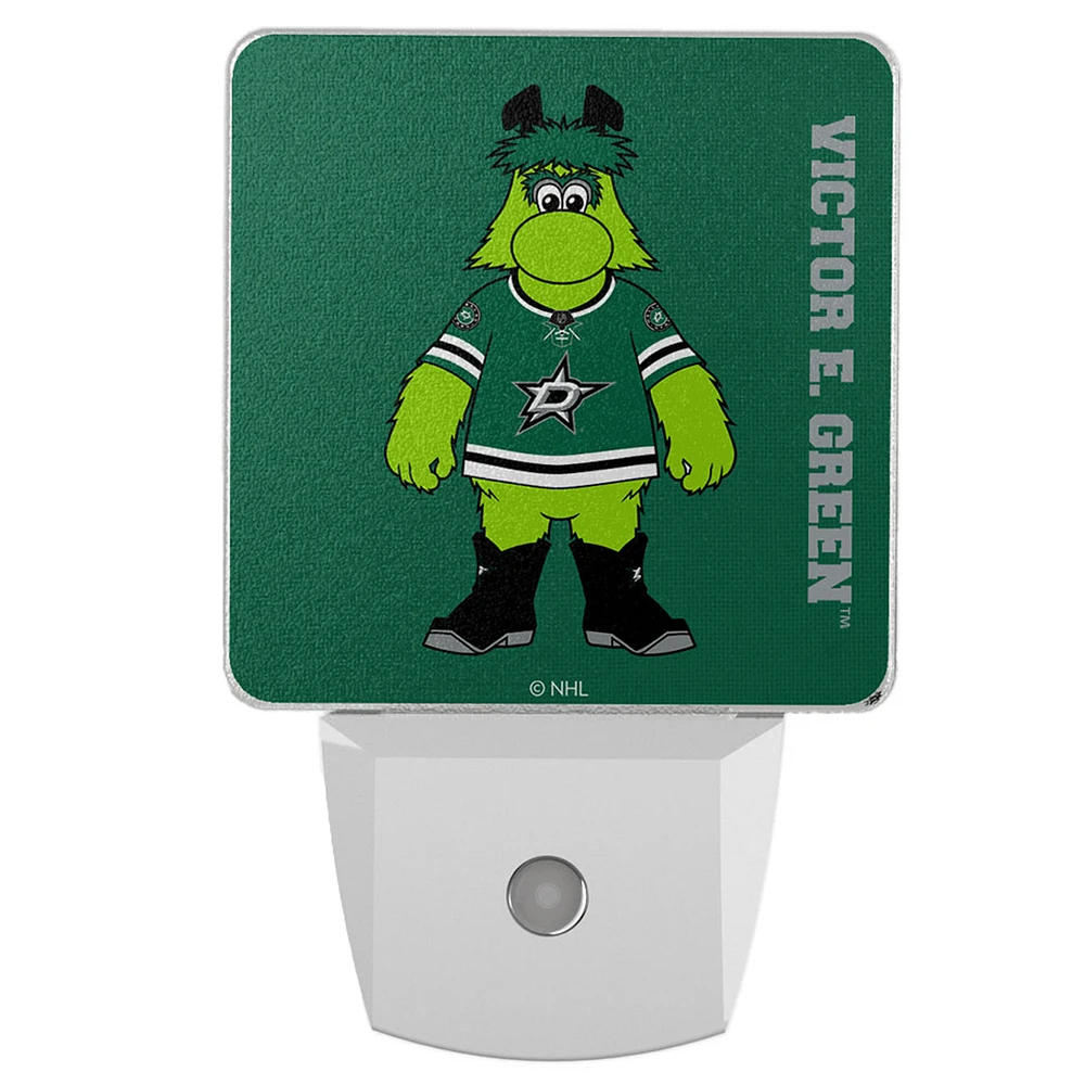 Dallas Stars 2-Pack Solid Design Mascot Nightlight Set
