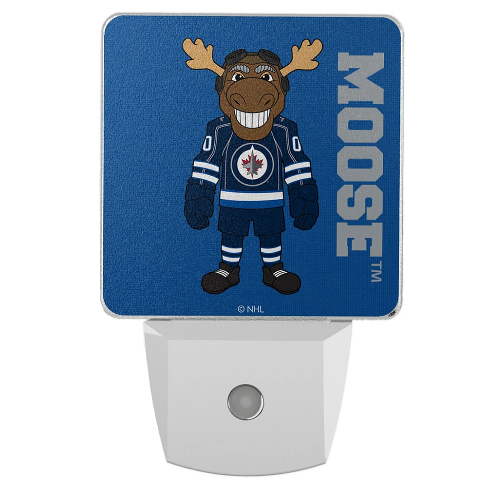 Winnipeg Jets 2-Pack Solid Design Mascot Nightlight Set