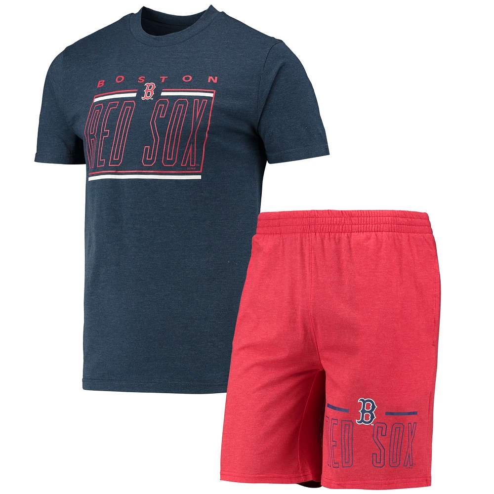 Men's Concepts Sport Red/Navy Boston Red Sox Meter Top and Shorts Sleep Set