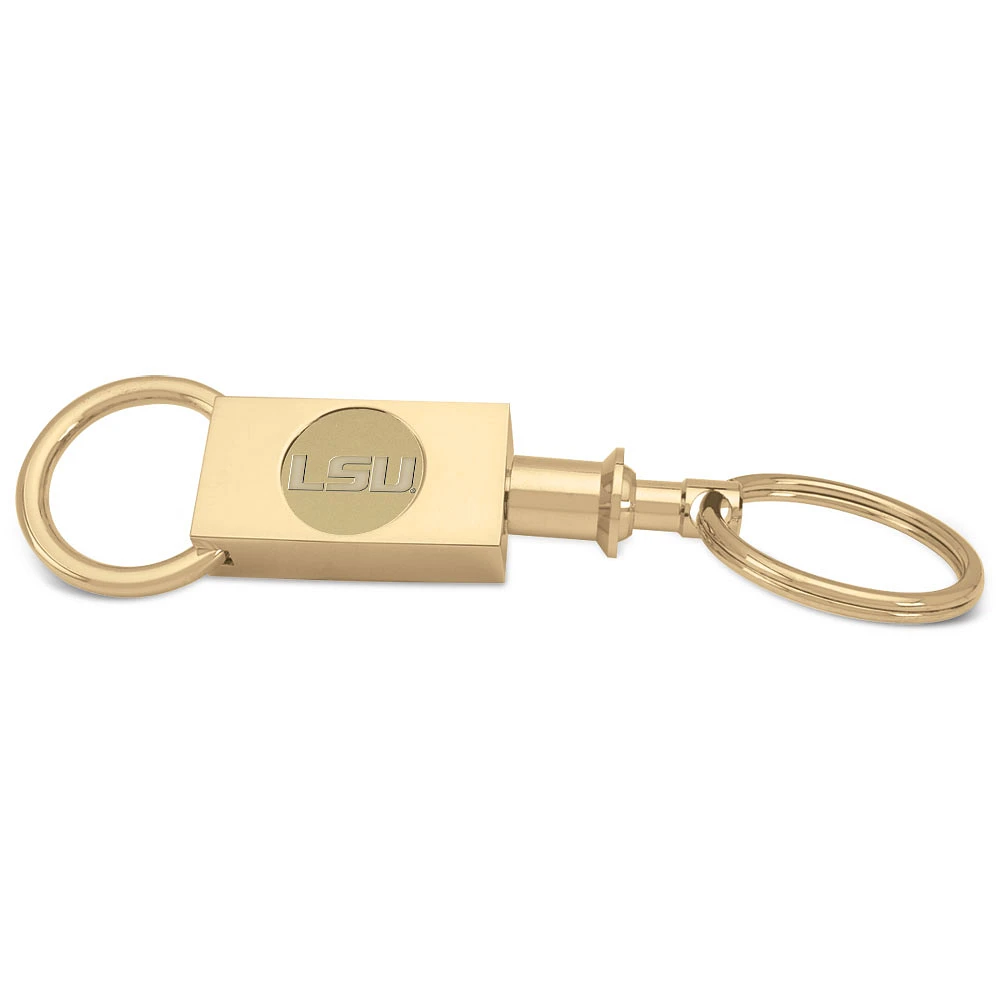 Gold LSU Tigers Two-Section Key Ring