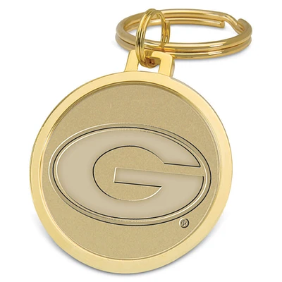 Gold Georgia Bulldogs Splitwire Key Ring