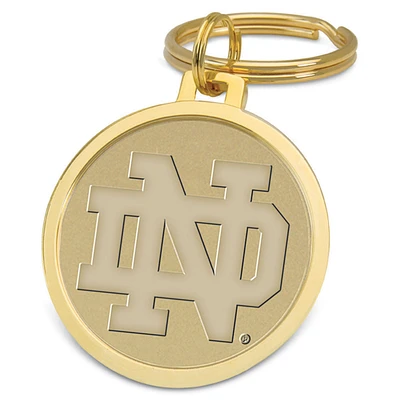 Gold Notre Dame Fighting Irish Splitwire Key Ring