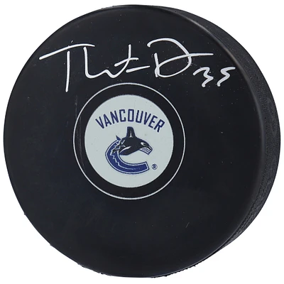 Thatcher Demko Vancouver Canucks Autographed Hockey Puck